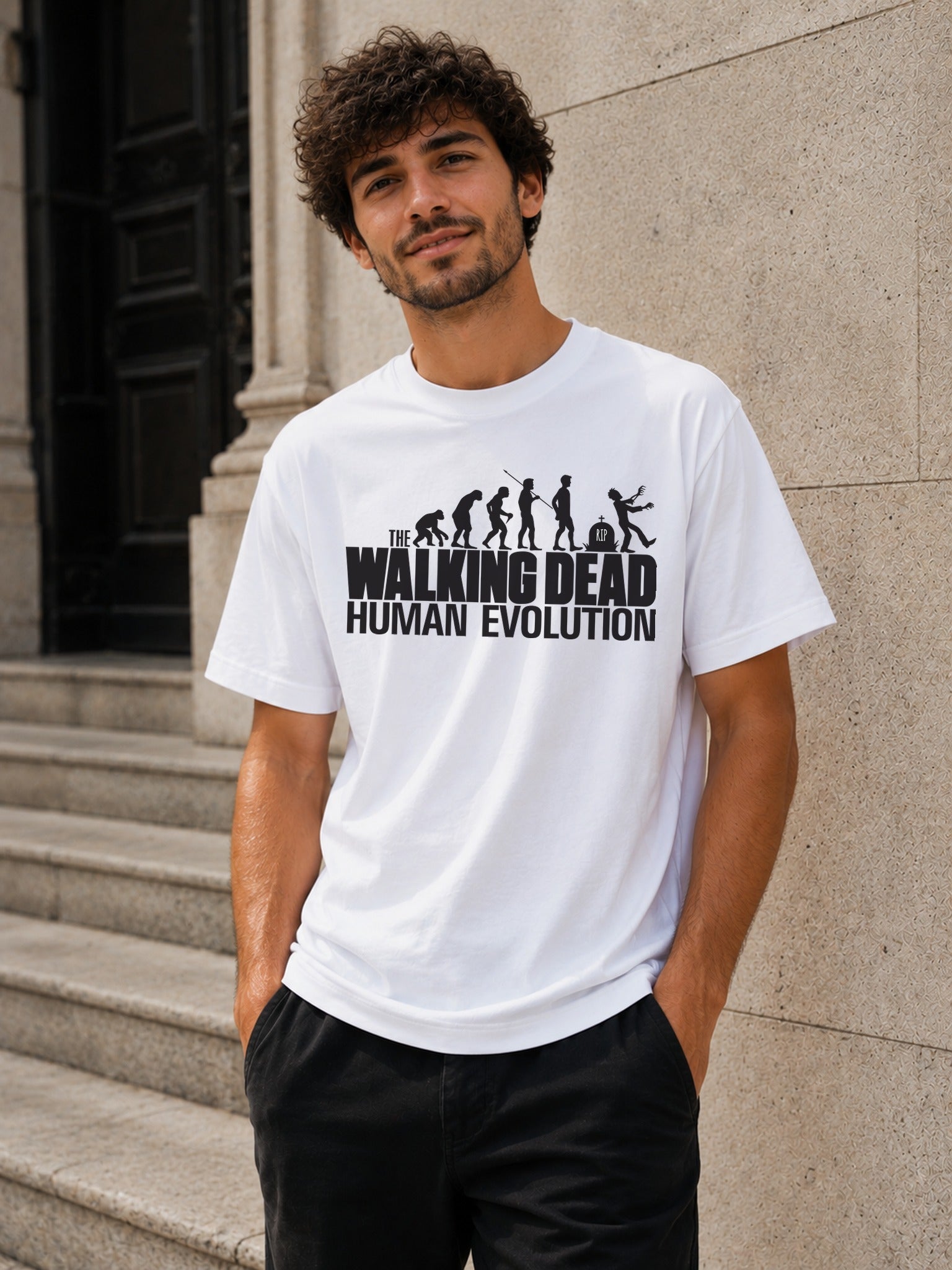 Camiseta con el diseño TWD Evolution – The Walking Dead, de Paranoia Records