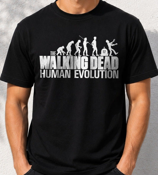 Camiseta TWD Human Evolution (negra)