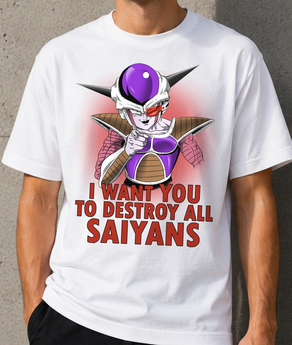 Camiseta Uncle Frieza – Dragon Ball Z (blanca)