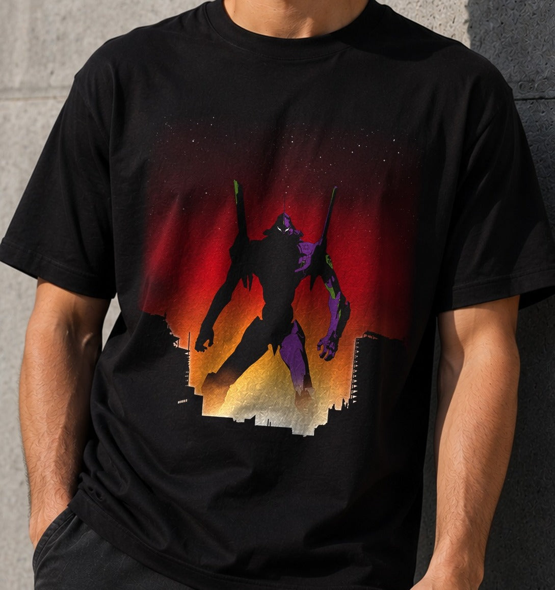 Camiseta Unit-01 – Evangelion (negra)
