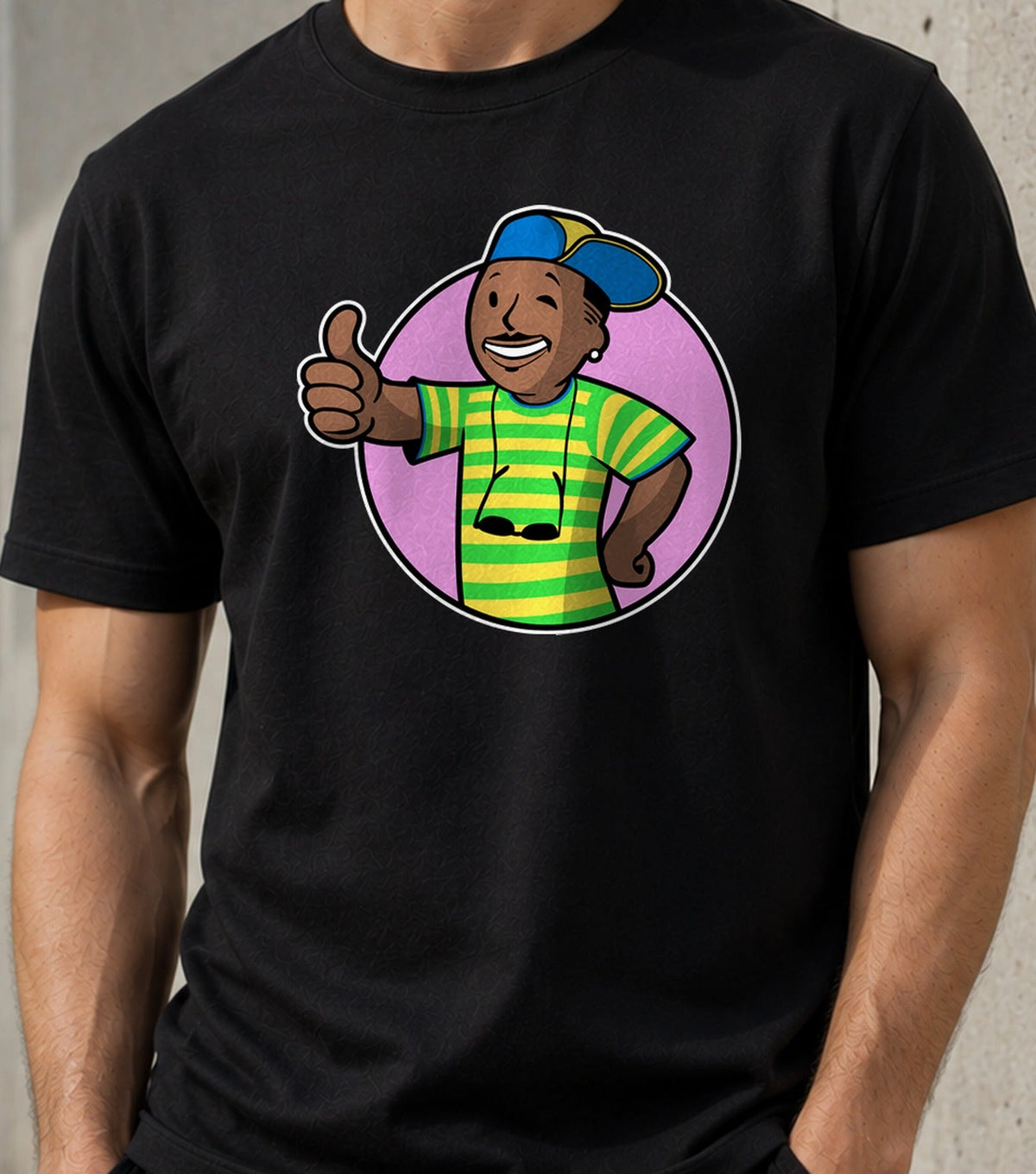 Camiseta Vault Prince – Videojuegos y Estilo Años 90 (negra)