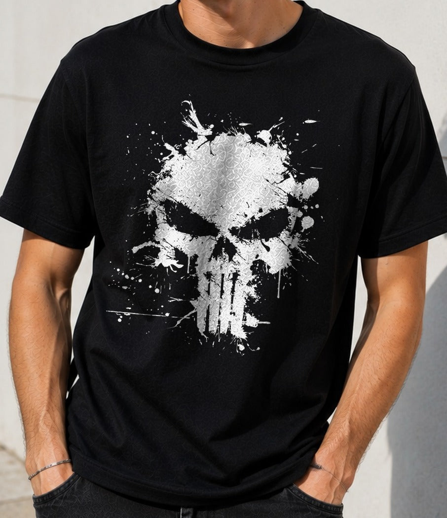 Camiseta Violence – Punisher de Marvel (negra)