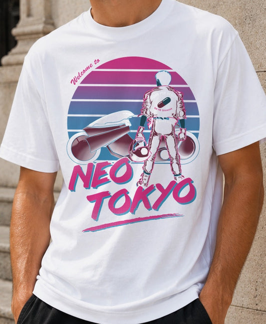 Camiseta Welcome to Neo Tokyo – Akira (blanca)