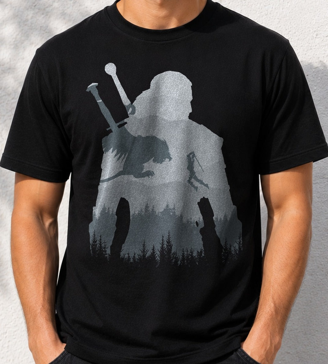Camiseta Wild Silhouette – The Witcher (negra)
