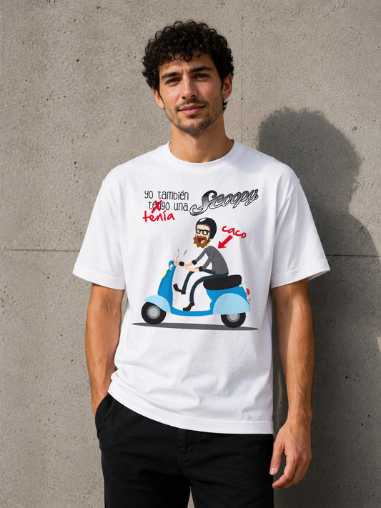 Camiseta Yo Tuve una Scoopy – Regalo para motoristas (blanca)