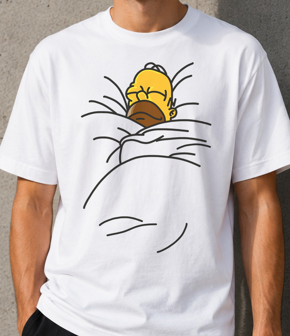 Camiseta homer 4500X5700 (blanca)