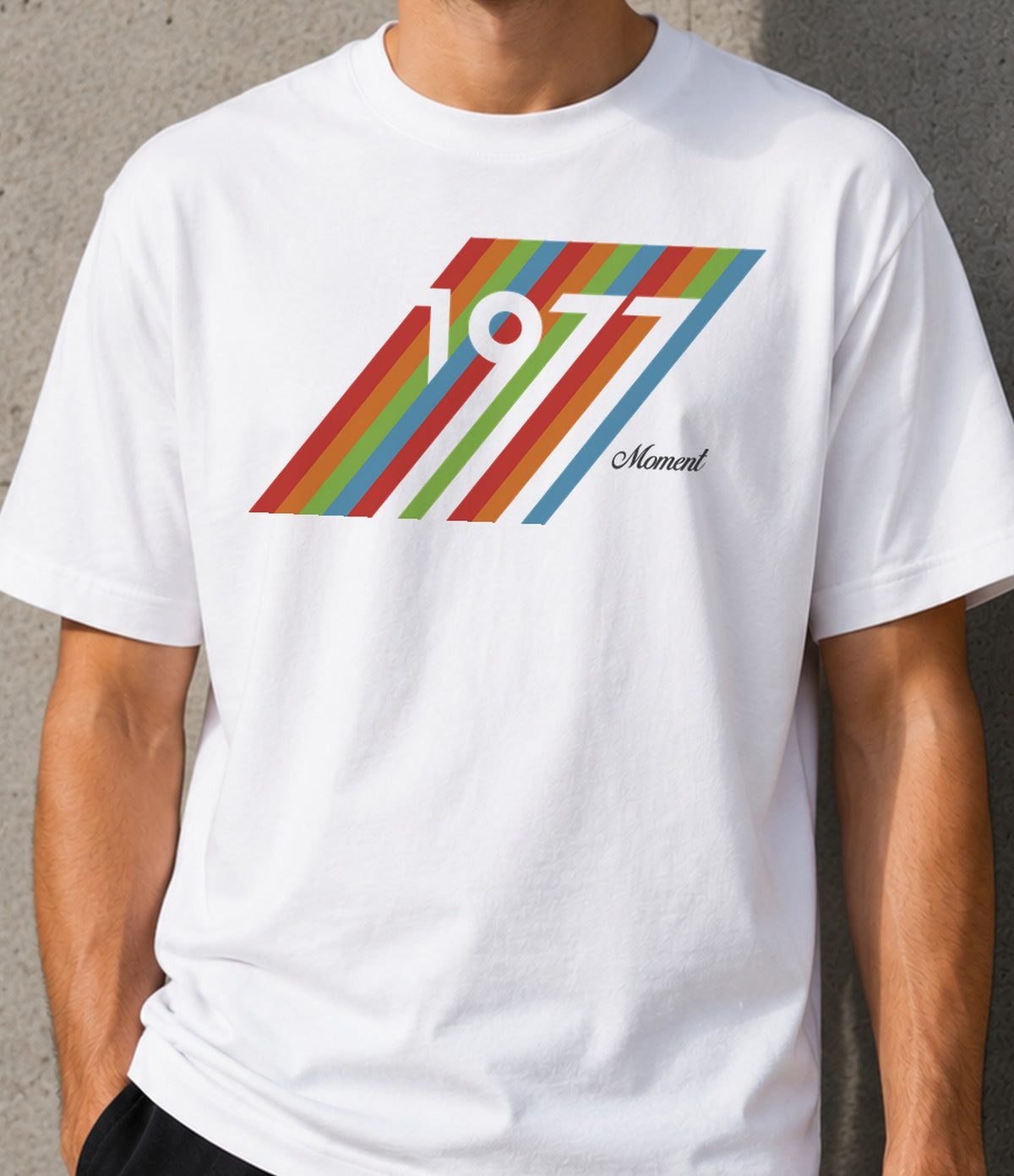 Camiseta 1977 Moment (blanca)