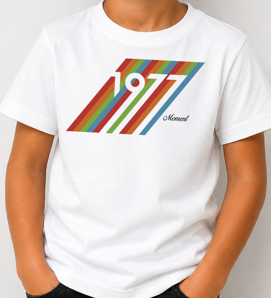Camiseta niño 1977 Moment (blanca)