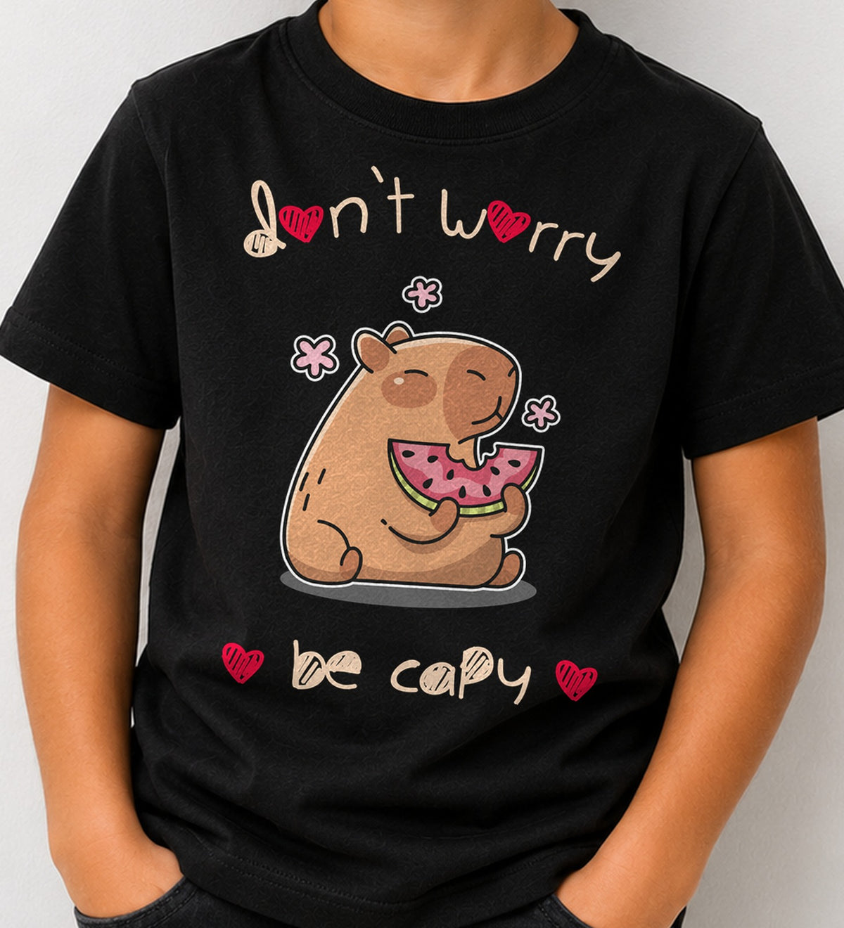 Camiseta niño Be Cappy (negra)