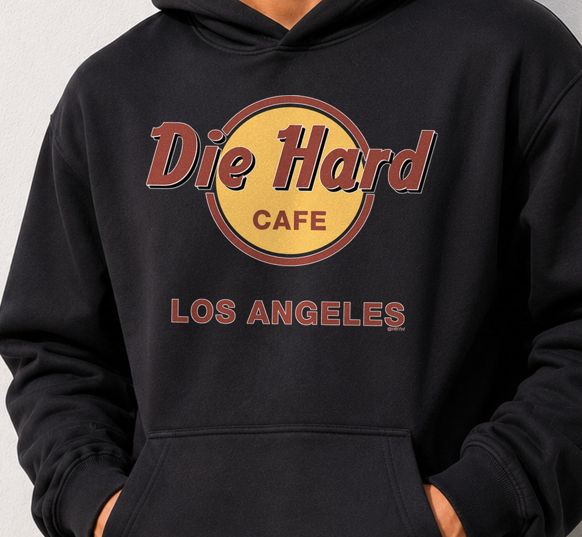 Sudadera Die Hard Fondo Blanco (negra)