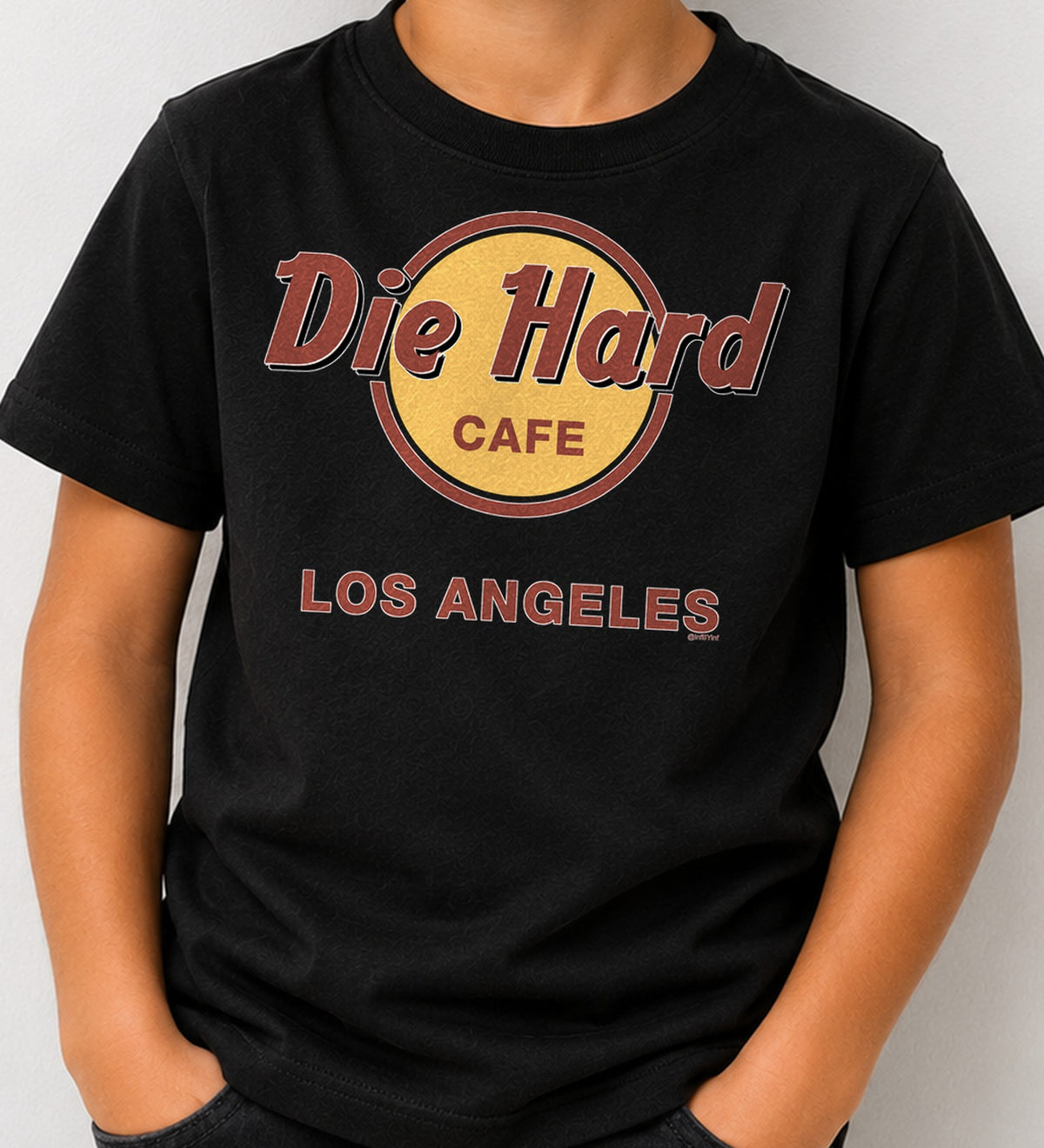 Camiseta niño Die Hard Fondo Blanco (negra)