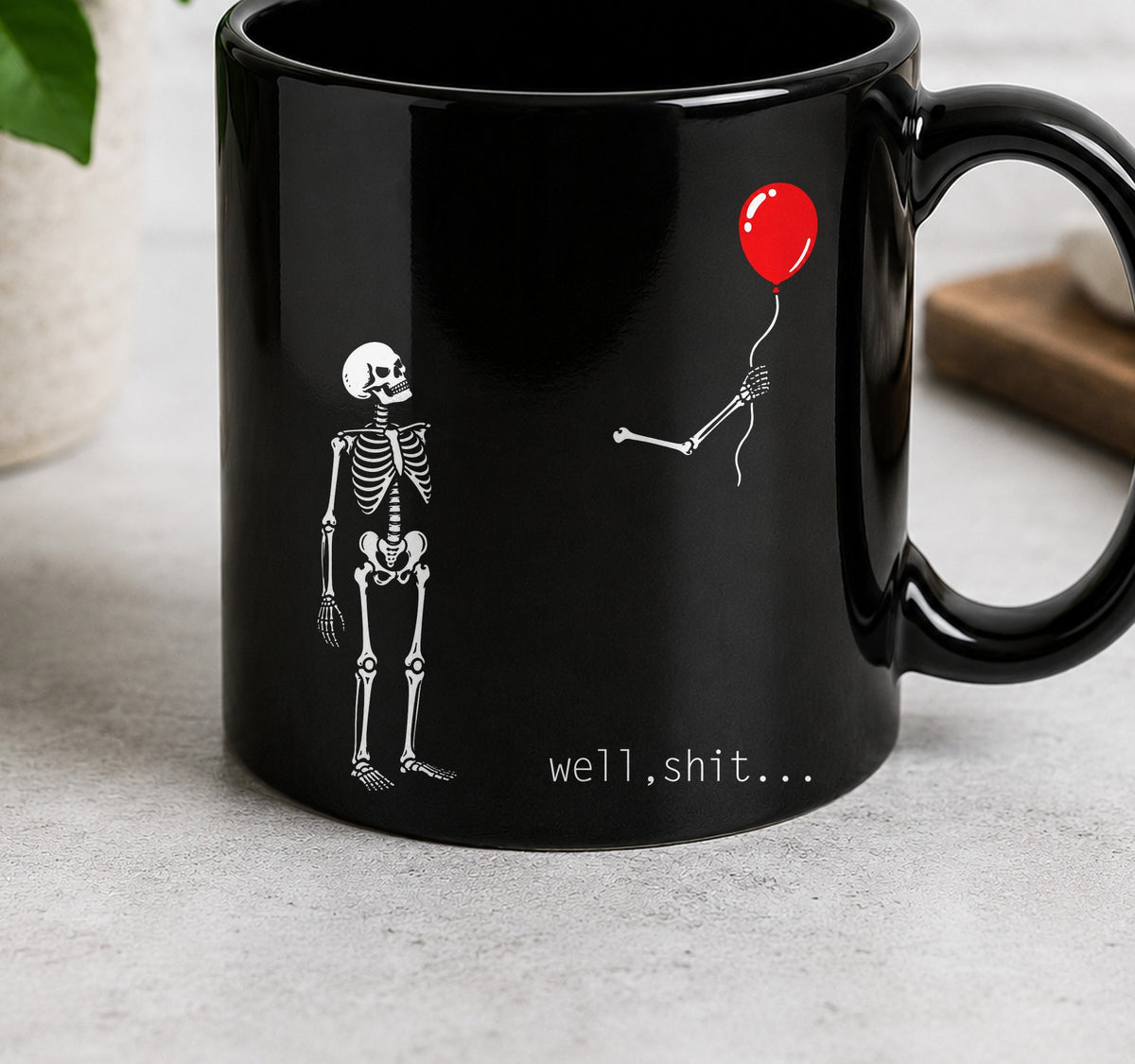 Taza Well Shit (negra)