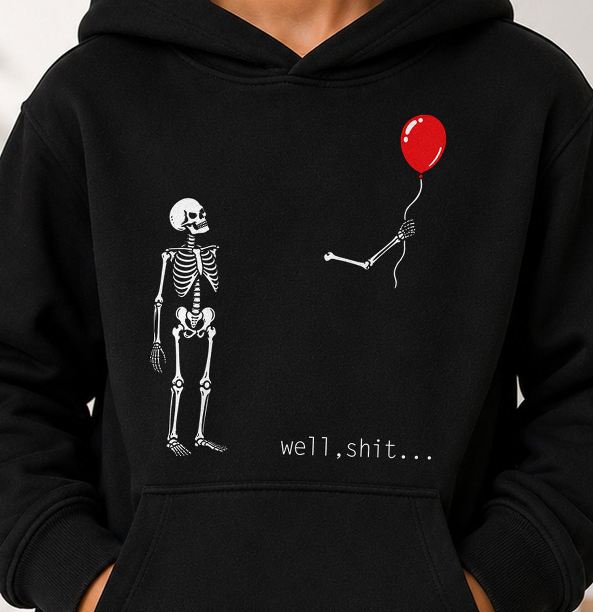 Sudadera niño Well Shit (negra)
