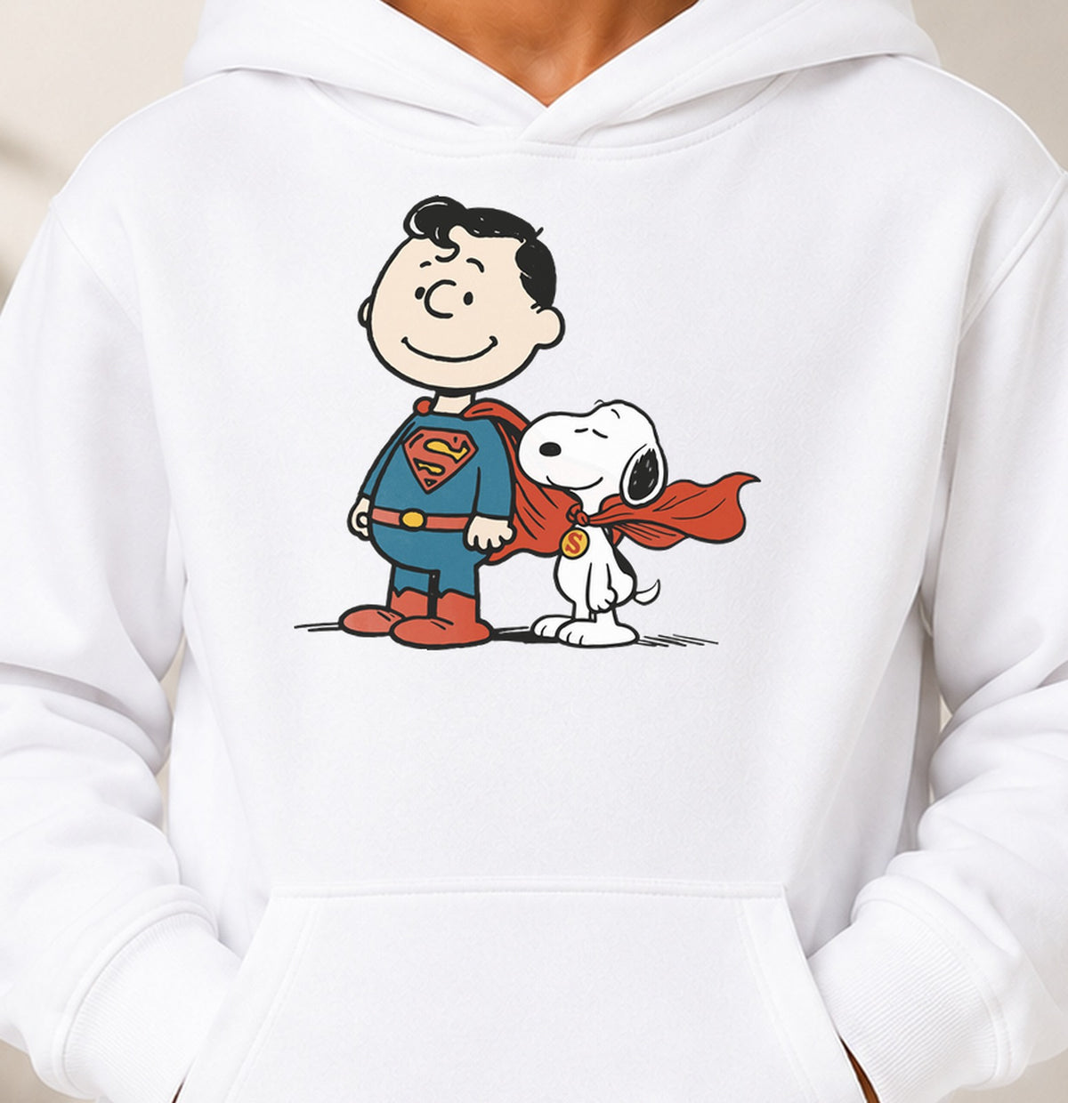 Sudadera niño Superpeanuts (blanca)