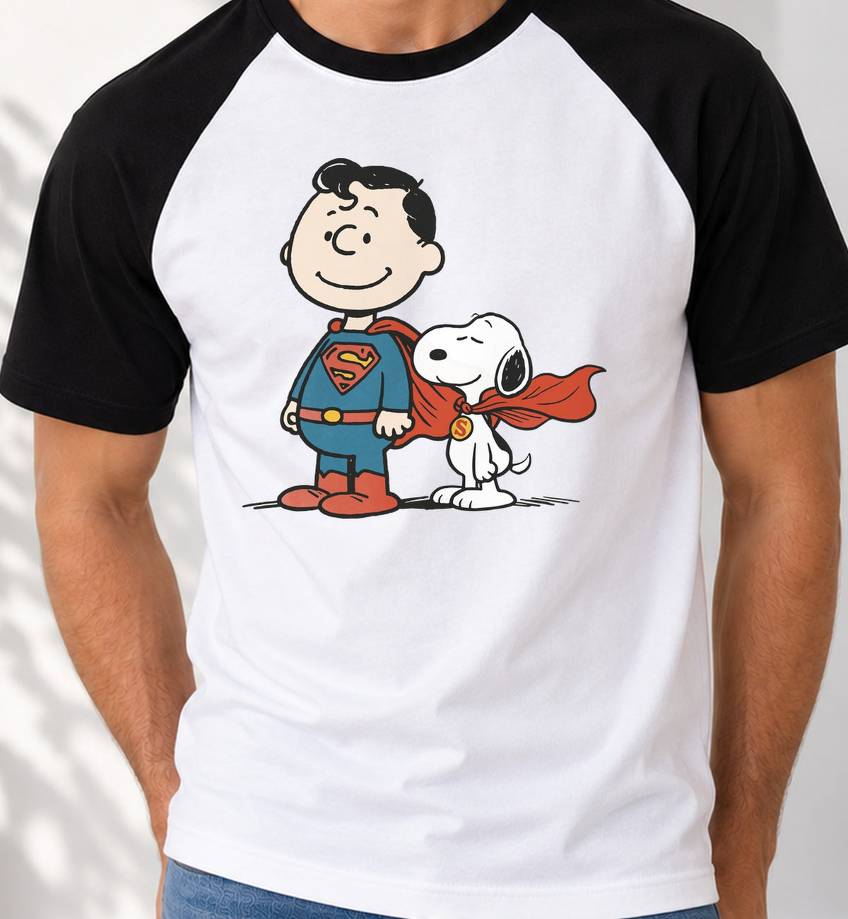 Camiseta baseball Superpeanuts (blanca)