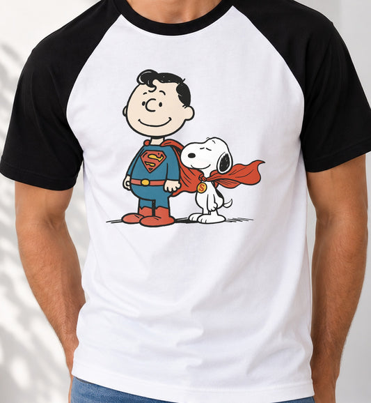 Camiseta baseball Superpeanuts (blanca)