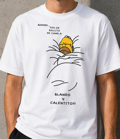 Camiseta Homer Bollito (blanca)