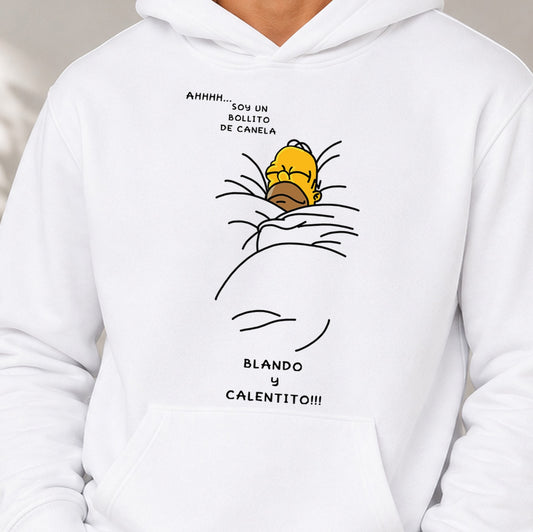 Sudadera Homer Bollito (blanca)