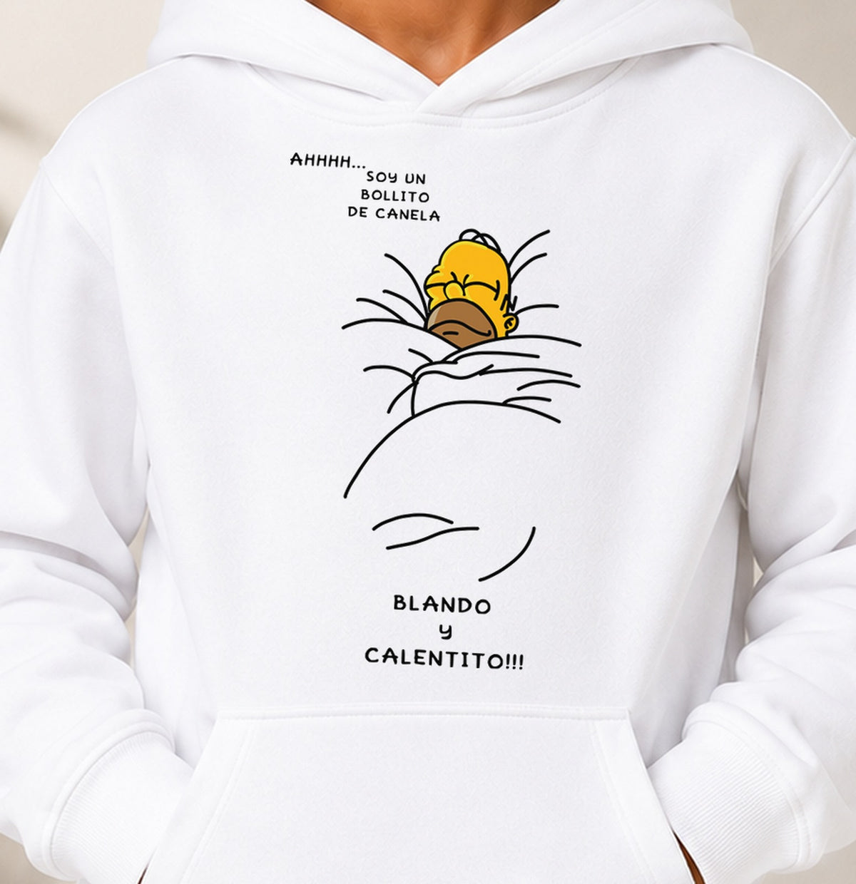 Sudadera niño Homer Bollito (blanca)