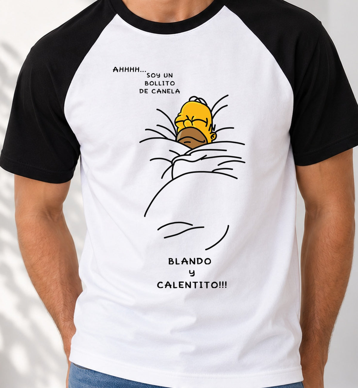 Camiseta baseball Homer Bollito (blanca)