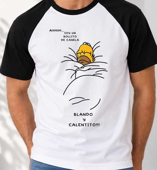 Camiseta baseball Homer Bollito (blanca)