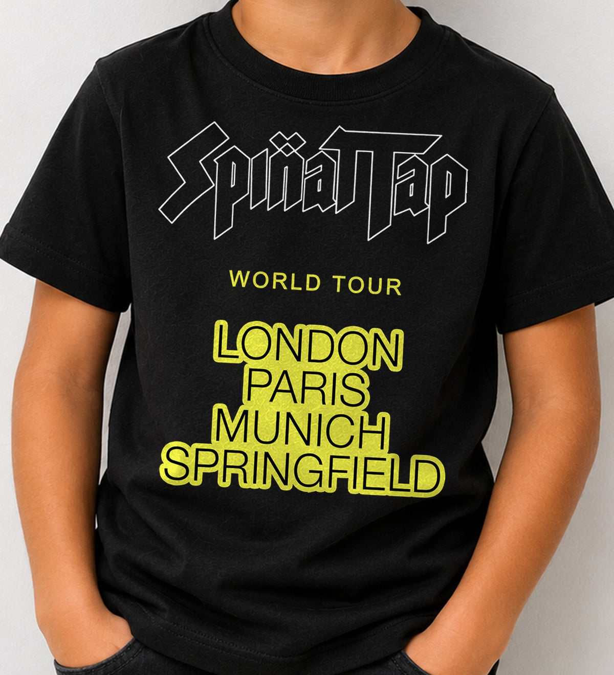 Camiseta niño Spinal Tap Back (negra)