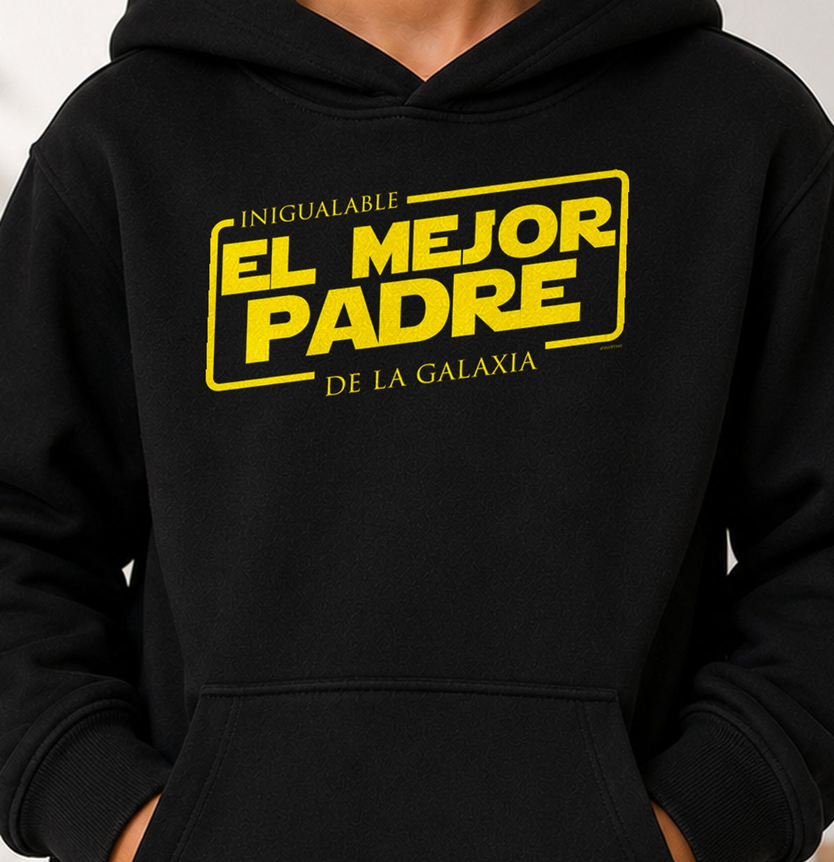 Sudadera niño El Mejor Padre de la Galaxia (negra)
