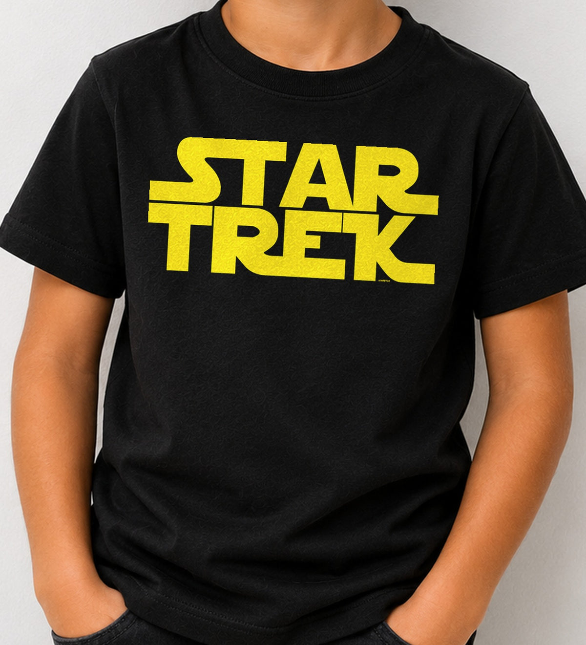 Camiseta niño Star Trek (negra)