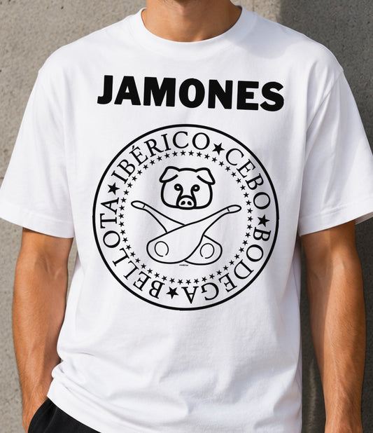 Camiseta Jamones2 (blanca)