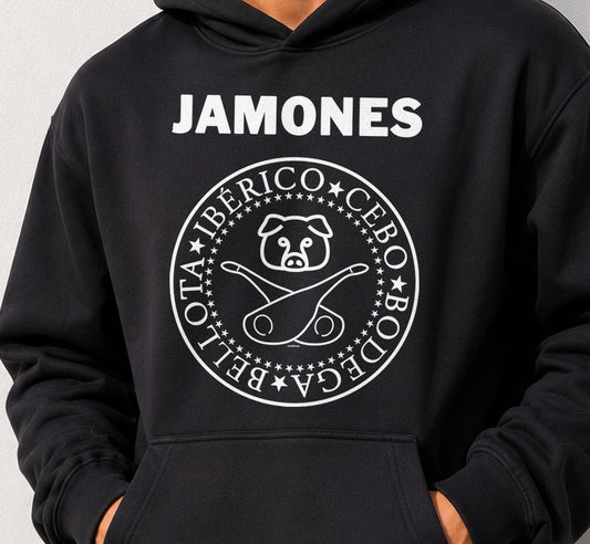 Sudadera Jamones2 (negra)
