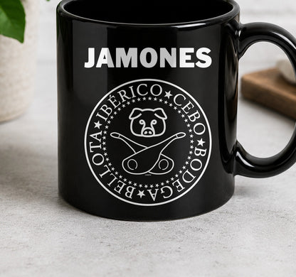 Taza Jamones2 (negra)