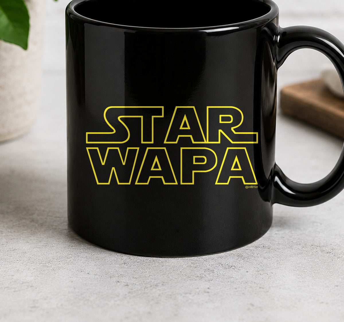 Taza Star Wapa (negra)