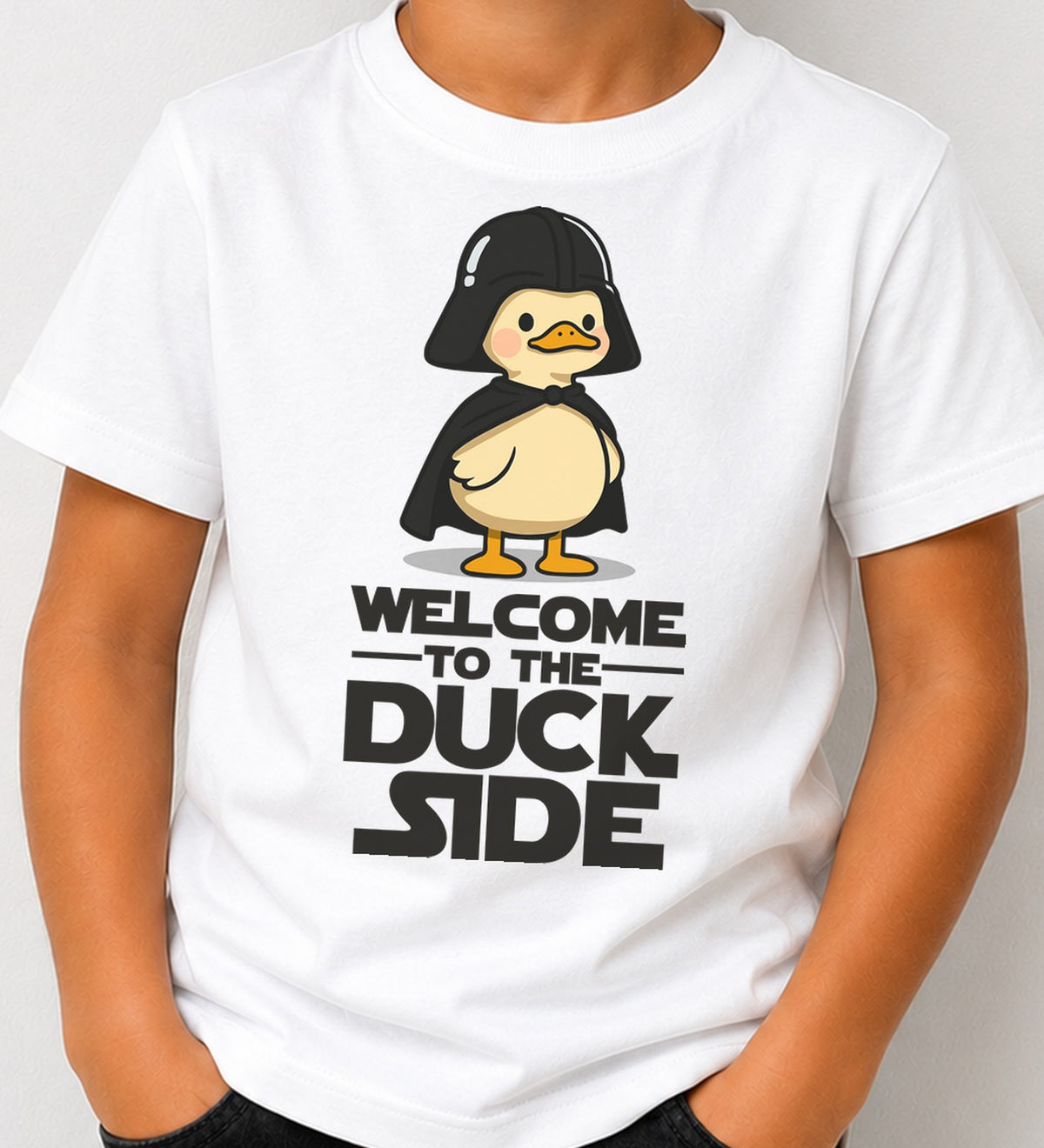 Camiseta niño Welcome To The Duck Side (blanca)