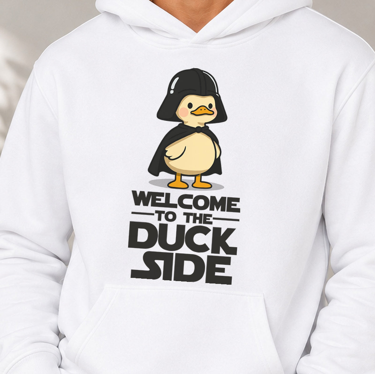 Sudadera Welcome To The Duck Side (blanca)