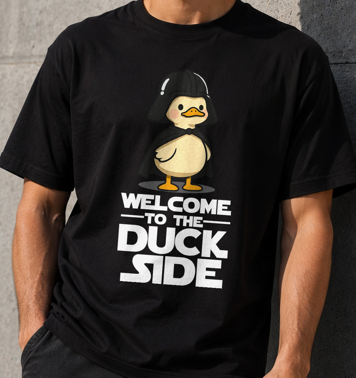 Camiseta Welcome To The Duck Side (negra)