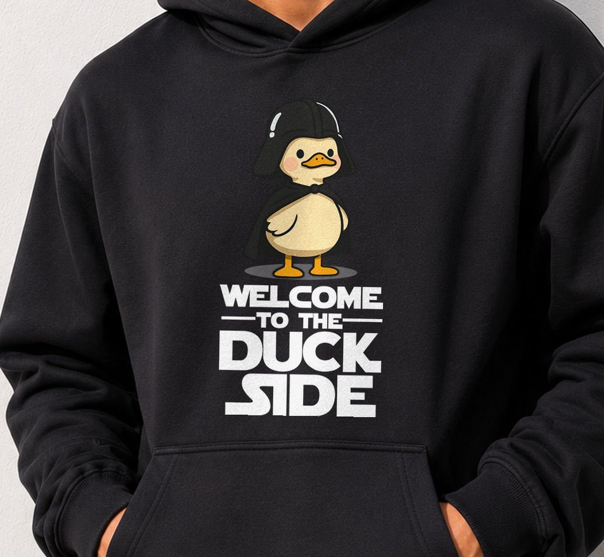 Sudadera Welcome To The Duck Side (negra)