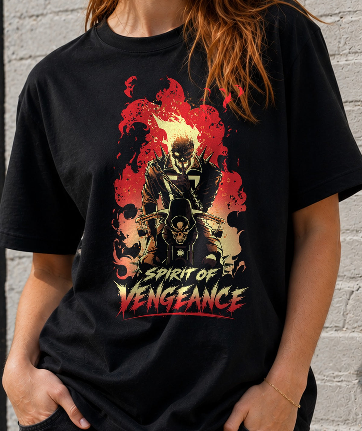 Camiseta mujer Spirit of Vengeance (negra)