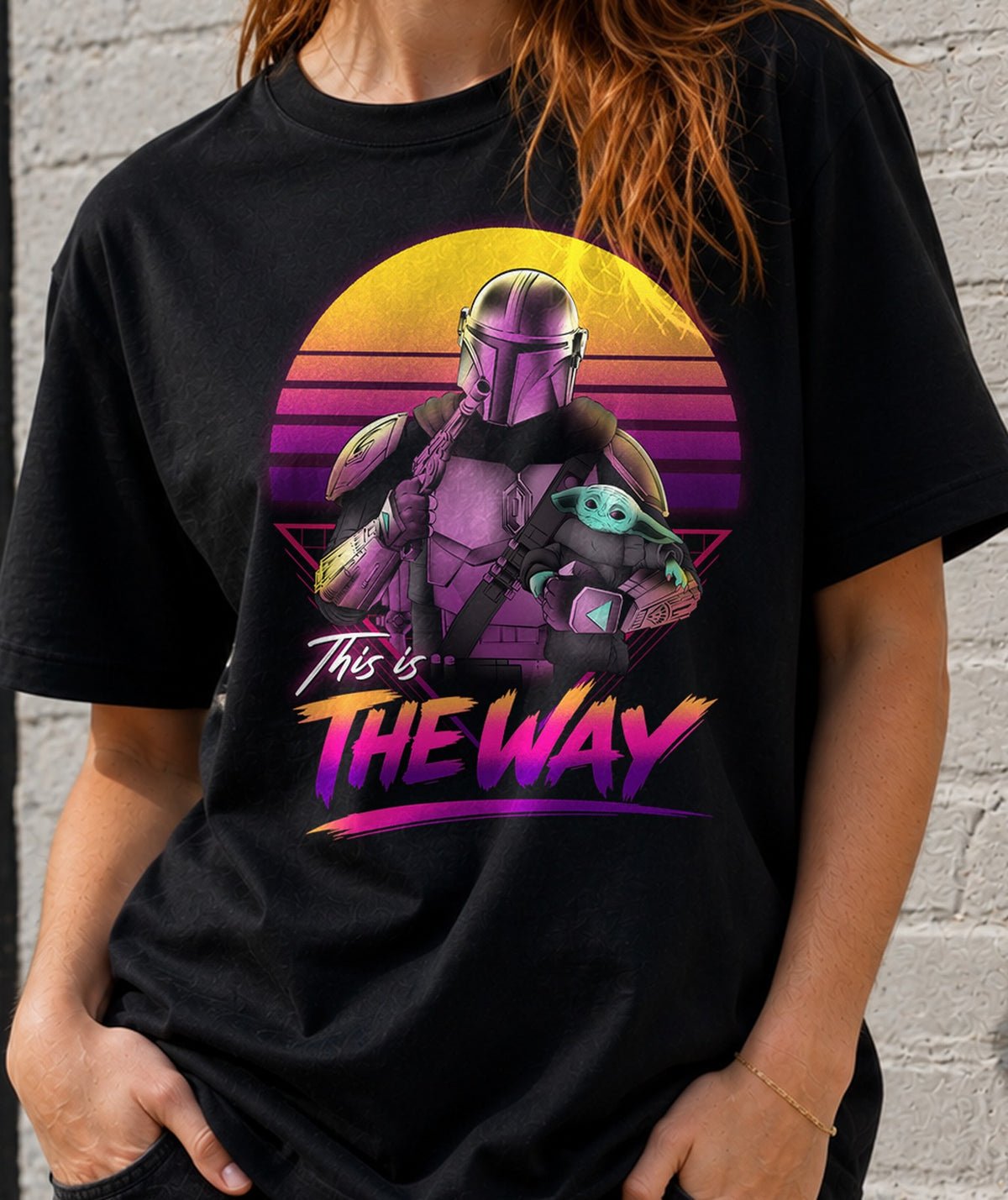 Camiseta mujer Bounty Hunter in Retro (negra)