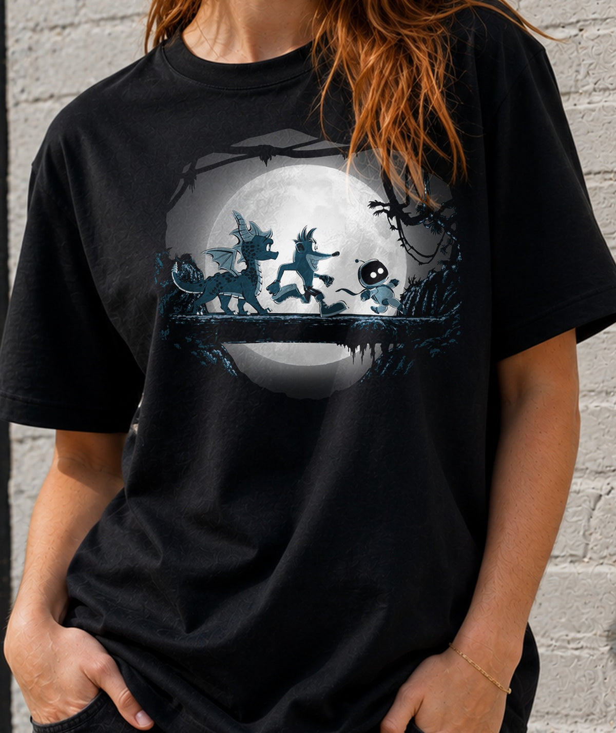 Camiseta mujer PS Icons (negra)