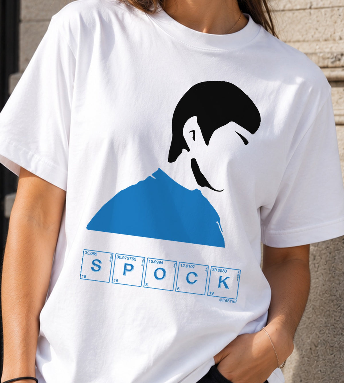 Camiseta mujer Spock (blanca)