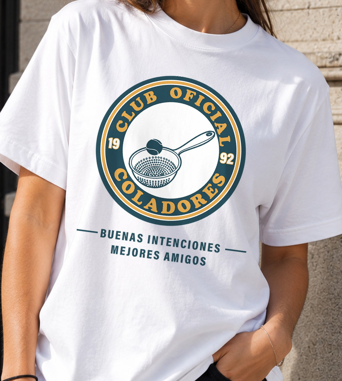 Camiseta mujer Club Oficial Coladores (blanca)