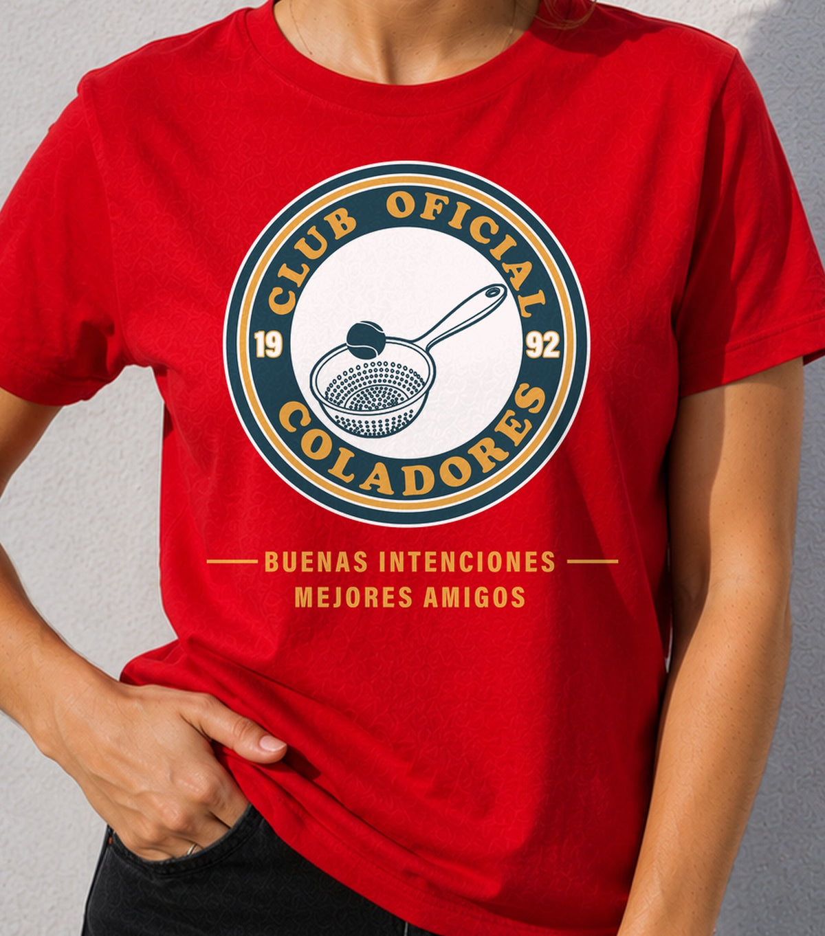 Camiseta mujer Club Oficial Coladores (roja)