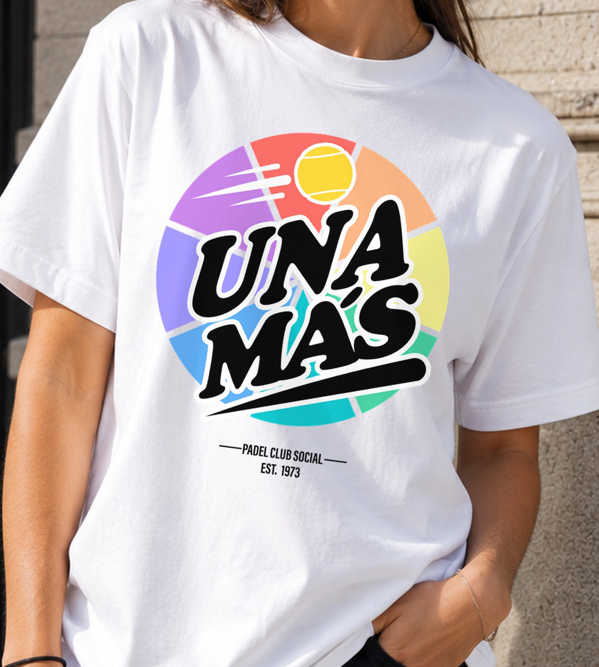 Camiseta mujer Una Mas (blanca)