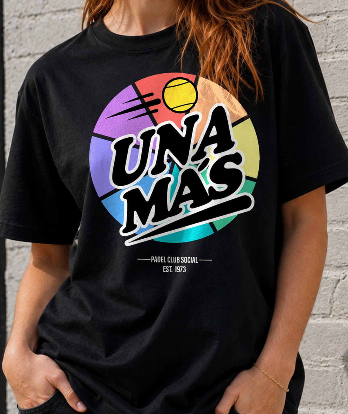 Camiseta mujer Una Mas (negra)
