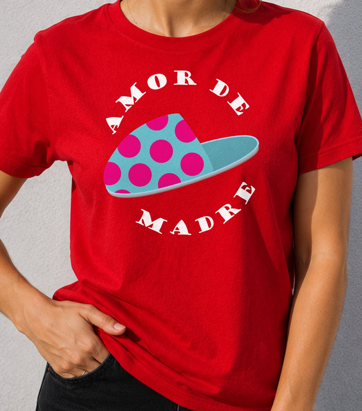 Camiseta mujer Amor de Madre (roja)