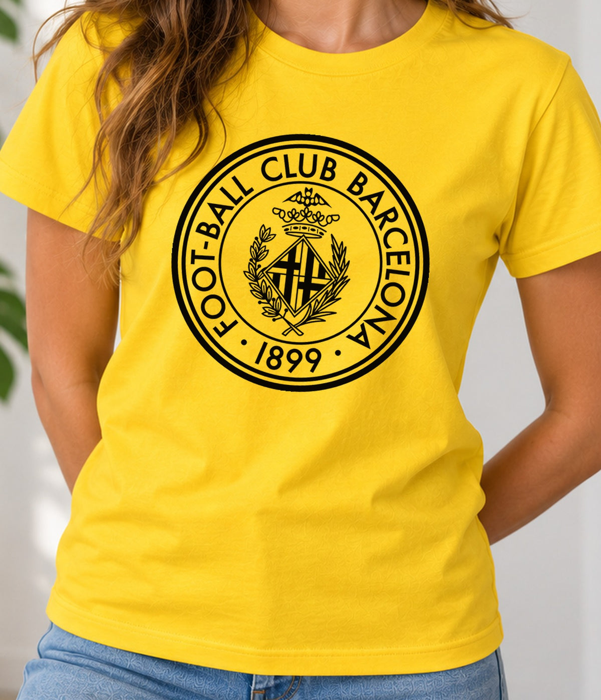 Camiseta mujer Fc Barcelona 1899 (amarilla)