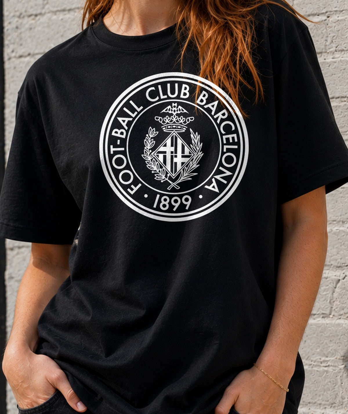 Camiseta mujer Fc Barcelona 1899 (negra)