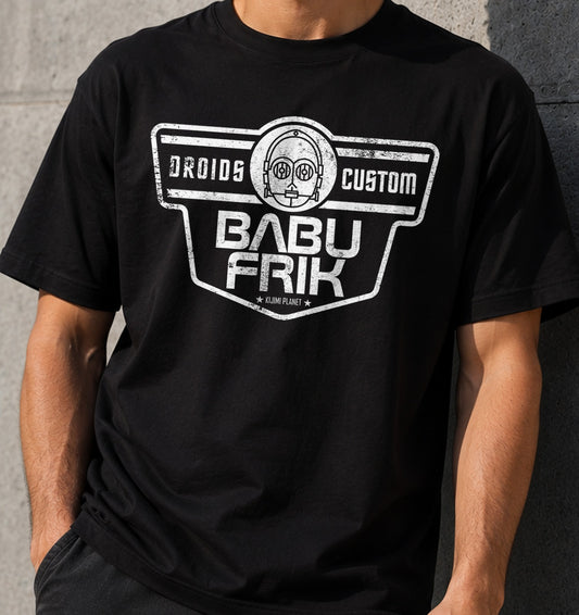 Camiseta babu frik droids custom (negra)