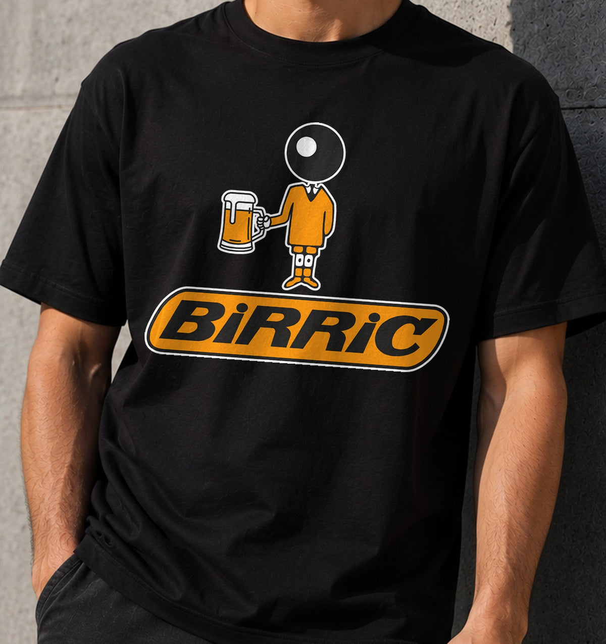 Camiseta Birric – Regalo para cerveceros (negra)