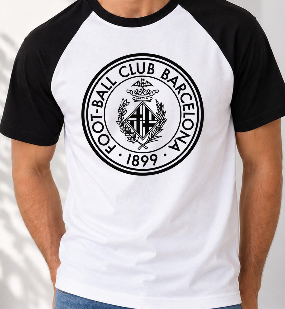 Camiseta baseball Fc Barcelona 1899 (blanca)